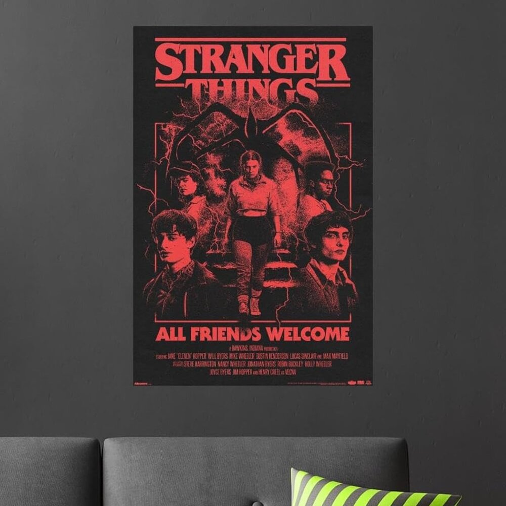 Netflix Stranger Things Wall Poster  34"L x 22.4"W